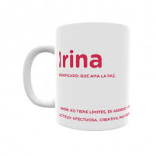 Taza Con El Significado Del Nombre Irina