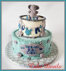 Elephant Baby Shower Cake Decorations Baby Elephant Cake Topper Clothesline Cake Fondant Handmade Edible Fondant Plaque Elephants Cake