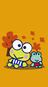  Hello Kitty Autumn Seni Kartun Wallpaper Lucu