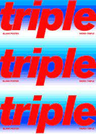 Triple - Blank Poster
