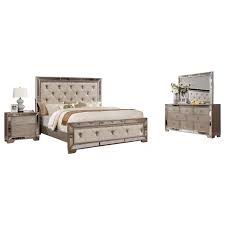 Your bedroom furniture will be made to order and we are happy to customize almost any bed to include storage. Best Master Ava 5 Piece Solid Wood Eastern King Bedroom Set In Silver Bronze B1980ek5