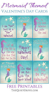 Get ready for a lot of puns, there are so many and they're all so. Free Mermaid Themed Valentine Card Printables The Quiet Grove