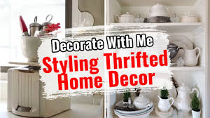 It's everything from rustic furniture and distressed paint finishes to unique storage solutions inspired by antique housewares. Styling Thrifted Home Decor Decorate With Me Youtube