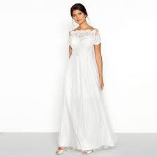 Chi Chi London White Lace Isabella Short Sleeve Full Length Wedding Dress Debenhams Short Sleeve Wedding Dress Debenhams Wedding Dress Bridal Maxi Dress