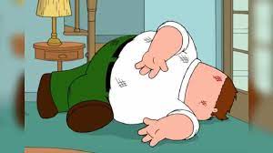 Peter griffin falling pose