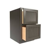 RTA - Elegant Smoky Grey - Desk Cabinet | 18W x 28.5H x 24D