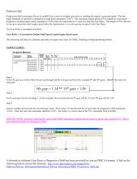 Orpm is the output rpm. Process For Progressive Shift