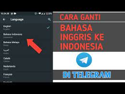Banyak yang bilang bahasa inggris gue fasih,cara bicaranya apalagi. Cara Merubah Bahasa Inggris Ke Indonesia Di Telegram Youtube