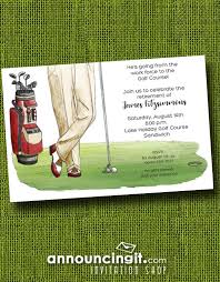 Get a putting matt and have a miniature golf tournament with a prize for the winner. Golf Outing Retirement Invitations Retirement Party Invitations Retirement Parties Golf Birthday Party