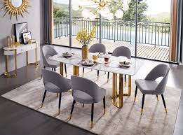 Overnice Modern Dining Room In 2020 Modern Dining Room Set Dining Table Marble Marble Top Dining Table