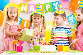 Group Of Kids At Birthday Party Stock Photo, Picture And Royalty Free  Image. Image 23378968.