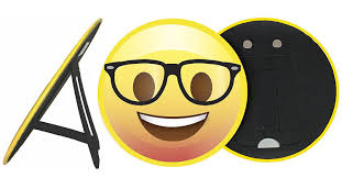 Amazon Com Fridge Emoji Magnet Large 6 Nerd Face With Easel Back For Table Top Party Decor Or Place On Refrigerator Kids Bedroom Art Office Gifts Lockers