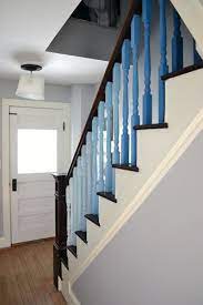 Can T Decide How I Feel About This Blue Ombre Balusters On Staircase Home Home Decor Ombre Interior