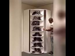 Chrome revolving shoe carousel features space efficient design utilizes vertical storage space in your closet. Swag Rotating Shoe Rack Youtube