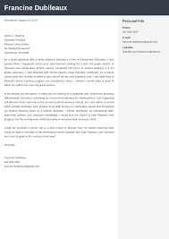 Teacher Cover Letter Examples Templates Ready To Use Copy