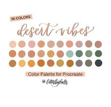 Desert Vibes Color Palette For Procreate Color Swatches Etsy Color Palette Color Swatches Brand Color Palette