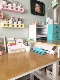 This is the perfect craft desk if you don't really have room for a desk to be standing all of the time. Studio Work Space Craft Room Office Craft Room Design Study Decor Craft Room Office