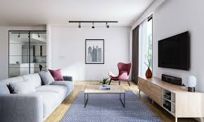 Once you've planned your living room furniture design placement you can move on to the fun stuff. Austere Living Room Interior Design