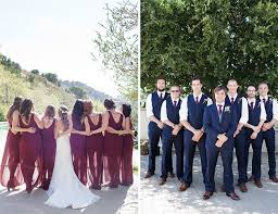 Estate Marsala Wedding Inspired By This Marsala Wedding Bridesmaids And Groomsmen Wedding Colors