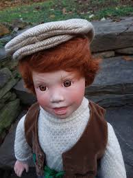 Vintage Danbury Mint Irish Patrick China Doll 20", Irish Attire, Ginger  Hair