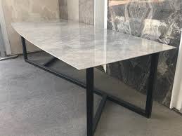 Silver Grey Mermer Masa 2x115x270 Hurok Marble