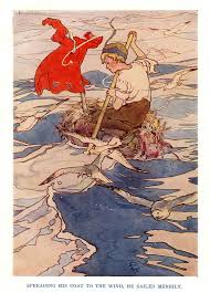 Sailing Merrily Fairytale Illustration Peter Pan Pictures Peter Pan