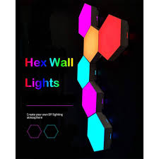 Rgb wall panels rgb led wall panel shenzhen verypixel optoelectronics co ltd does the 3d wall panels look better with the rgb lights on or off click through to browse more Hexagon Wall Light Smart Modular Touch Sensitive Led Light Wall Panels Rgb Colorful Night Light Diy Auvy Shopee Thailand
