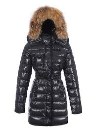 France Moncler Armoise Coat For Women Black Long Outlet Giacche Nere Giacca Cappotti