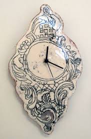 Clock By Maria Kristofersson Ceramic Sculpture Clay Ceramics Ceramic Art