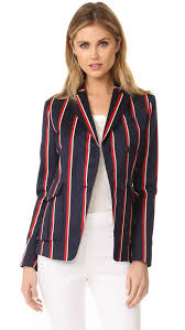 Black And White Striped Blazer Plus Size Buy It Now Rag Bone Howson Blazer Navy Multi Striped Suiting Accentuates The Smart Classic Look Of This Tailored Rag Bo Blazers Blazer Listrado Roupas