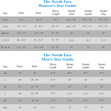 67 inquisitive north face womens coat size chart