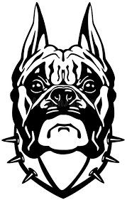 Black And White Boxer Dog Vector Boxer Dog Head Black White Idee Per Tatuaggi Idee Tatuaggi