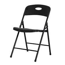 Northwest Territory Black Folding Chair Lightweight Indoor Outdoor Chair Steel Frame Durable Plastic Stain Resistant Folding Chair Chair Indoor Outdoor Chair