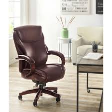 Hyland Coffee Brown Bonded Leather Executive Office Chair Coffee Brown Brown Leather Office Chair Executive Office Chairs Office Chair