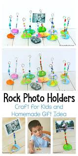 Painted Rock Photo Holder Craft For Kids Photo Holder Craft Kids Art Projects Creative Crafts