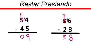 ✅? Resta Prestando de 2 cifras ✅ Restar Prestando | Profe Richard |  Facebook