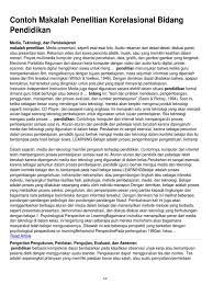 Di dalam sebuah penelitian, khususnya bidang pendidikan, untuk mengumpulkan data dibutuhkan instrument yang sempurna. Contoh Makalah Penelitian Korelasional Bidang Pendidikan