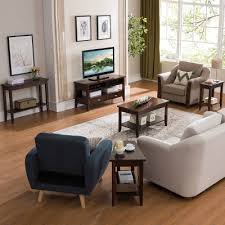 Solid wood splayed sabre leg bronze tinted glass compact size soft edges finish: Leick Home Coffee Tables Target