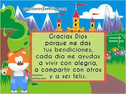 Oracion Corta Para Ninos Para La Noche O El Dia Oraciones De La Familia Oracion en la que puede ser mi ultima oración de la mañana de este curso quiero daros las gracias a todos por haber compartido vida con vosotros espero seguir conpartiendola. oracion corta para ninos para la noche