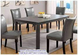 Gambar Meja Makan Jati Minimalis Set Meja Makan Minimalis Jati Jepara Gambar Set Kursi Makan Jati Minimalis Grey Dining Tables Grey Dining Room Dining Chairs
