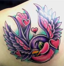 Love Bird Tattoo Designs For Girls Sparrow Tattoo Cute Tattoos