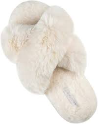 Choose from contactless same day delivery, drive shoes women sports & outdoors holiday shop kids pets toys ballet flats bootie slippers casual. Amazon Com Halluci Women S Cross Band Soft Plush Fleece House Indoor Or Outdoor Slippers Slippers