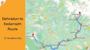 Dehradun To Kedarnath Map Dehradun To Kedarnath Route - Dharamshala - Ashram - Yatradham