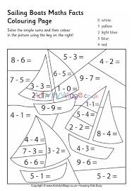 Download or print this amazing coloring page: Sailing Boats Maths Facts Colouring Page