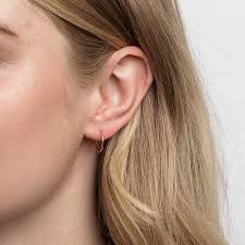 They're called sleeper earrings because you can sleep in them comfortably without a post. 14mm Sleeper Earrings In 10ct Rose Gold