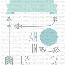 Modern Birth Announcement Us Am Svg Bunnycup Svg