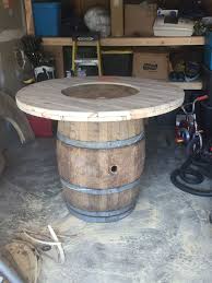 Pin By David Charles On Barrel Table Wine Barrel Table Diy Barrel Table Diy Wine Barrel Table