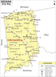 Maps of major cities and towns indiana, ideal for businesses, sales territories, real estate usage or wall decor. Indiana Map Map Of Indiana State Usa Highways Cities Roads Rivers