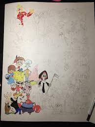 284,344 collage clip art images on gograph. Working On A Collage Of The Cartoons From My Childhood Early 2000s Drawing