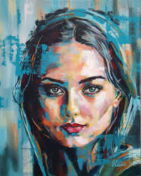 My latest painting. I finished this last night and it is called "reflect  your soul". Acrylic, 26x32 in.